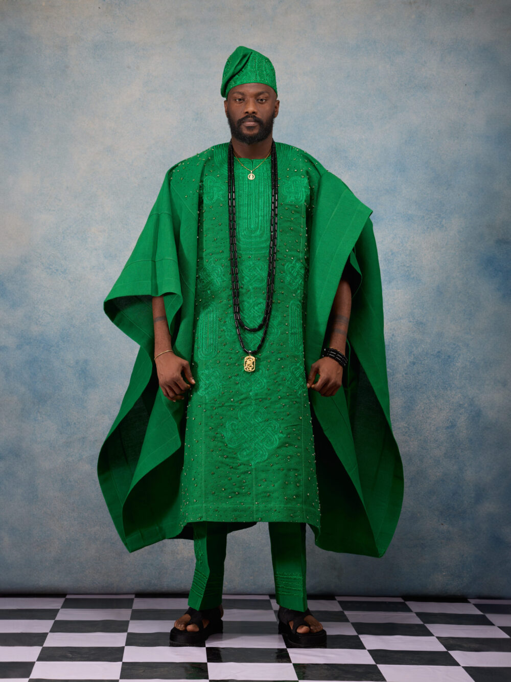 Green Galaxy Agbada
