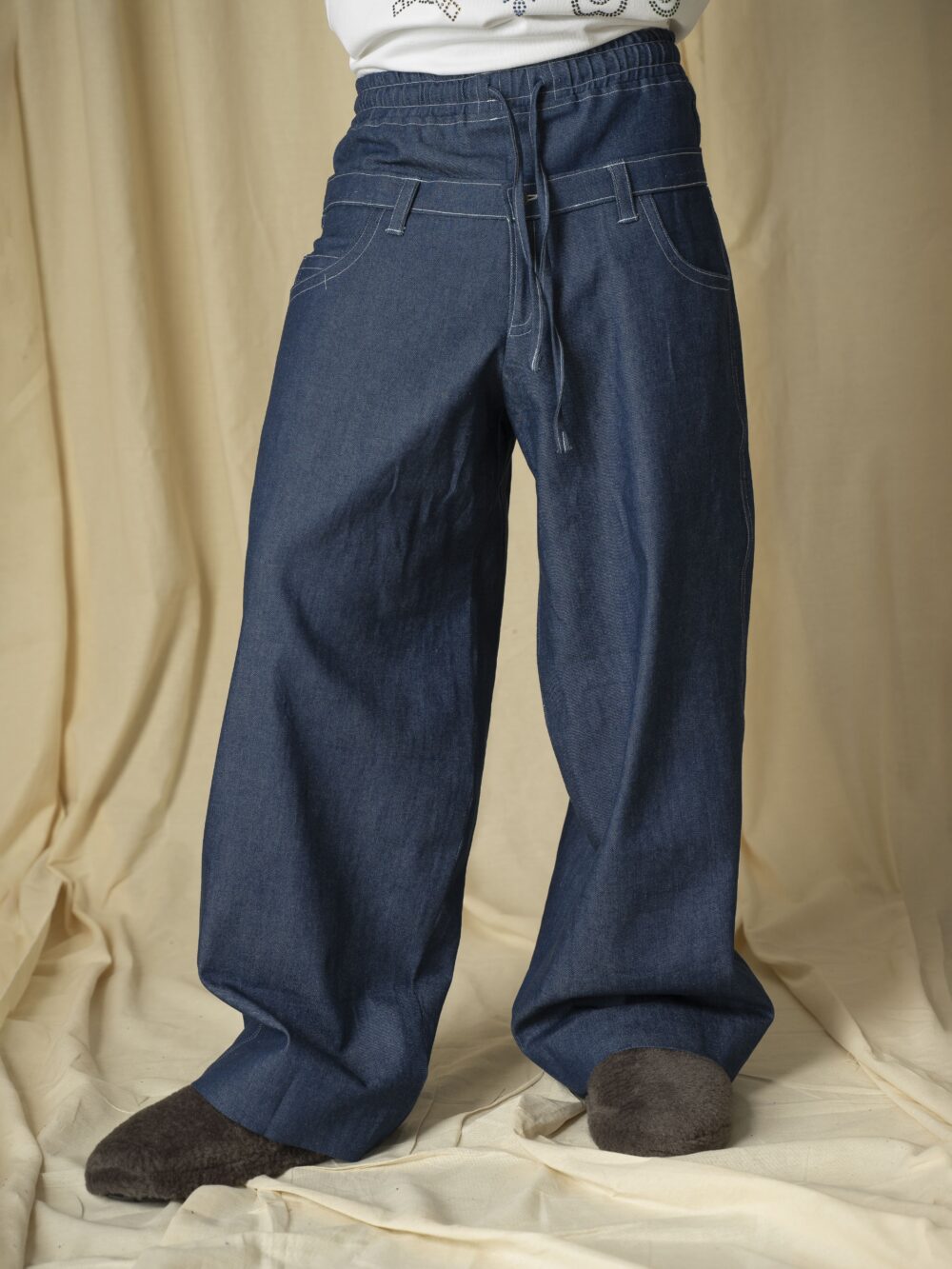 Blue Dejavu Denim Pants
